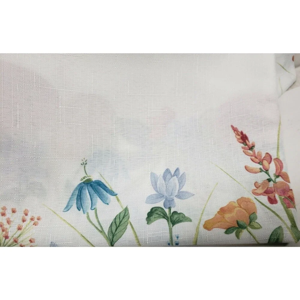 Textured Printed Fabric Tablecloth 60